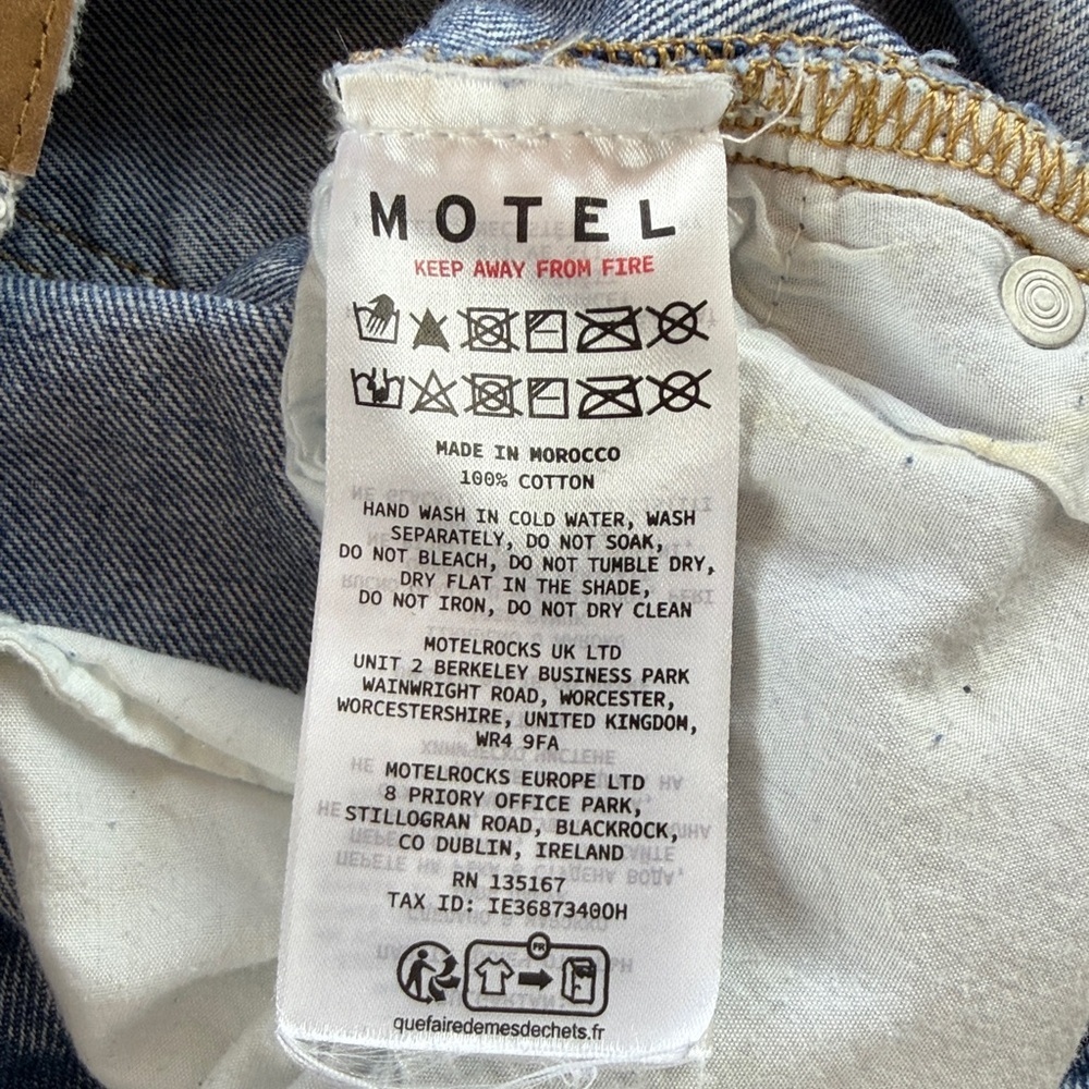 Motel Jeans – Light Wash, Size L (US 10 Approx) 100% cotton - Picture 5 of 17